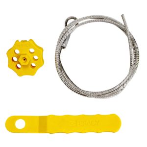 Extra Secure Spin Lockout with 1.5 m Cable and Tool-Yellow