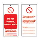 DN OPERATE/MEN Tagout: Warning Tag