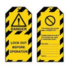 DANGER LOCK OUT Tagout: Warning Tag