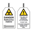 DANGER RADIOAC  Tagout: Warning Tag