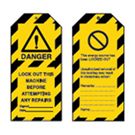 DANGER LOCK OUT Tagout: Warning Tag