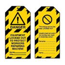 DANGER EQUIPMENT... Tagout: Warning Tag