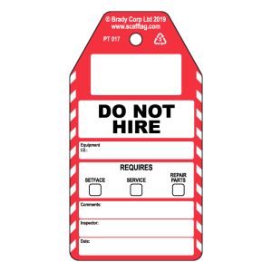 Do Not Hire tag (Pack of 50)