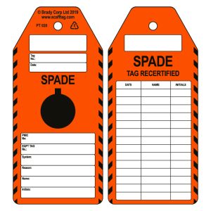 Spade Certified tag (Pack of 50)