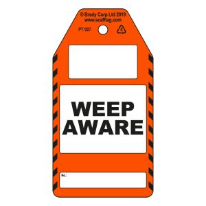 Weep Aware tag (Pack of 50)