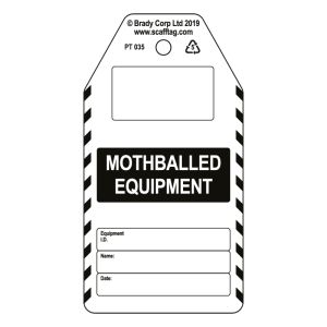 Mothballed Equipment tag (Pack of 50)