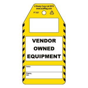 Vendor Owned Equipment tag (Pack of 50)