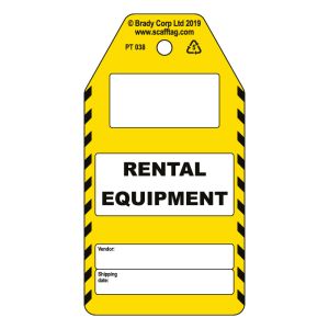 Rental Equipment (Vendor) tag (Pack of 50)