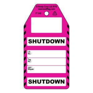 Shutdown tag (Pack of 50)