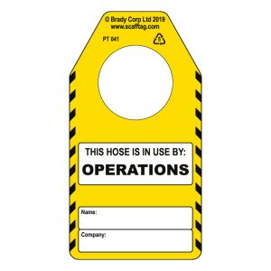 Hose (operations) tag (Pack of 50)