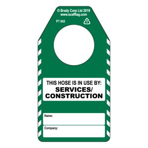 Hose (construction services) tag (Pack of 50)