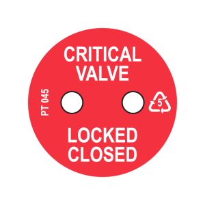 Critical Valve Locked CLOSED tag (Pack of 50)