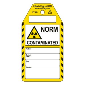 Norm Contaminated tag (Pack of 50)