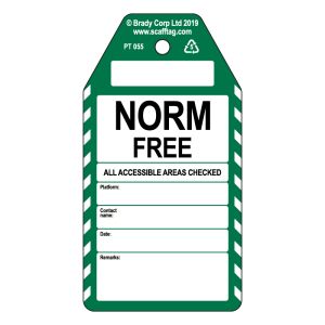 Norm Free tag (Pack of 50)