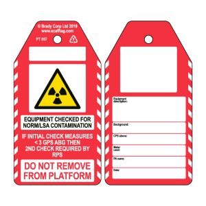 Norm/LSA Contamination Check tag (Pack of 50)