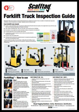 Forklift Inspection Guide Poster - A2: pack of 25