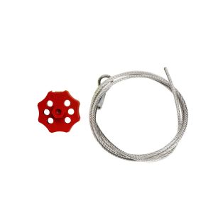 Double Hex Spin Lockout with Cable-Red