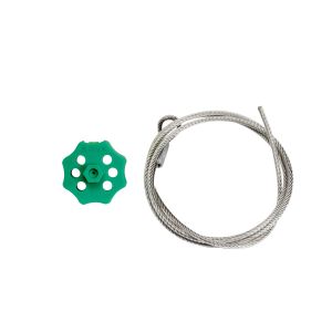 Double Hex Spin Lockout with Cable-Green