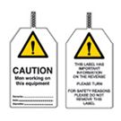 CAUTION MEN  Tagout: Warning Tag