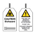 CAUTION BIOHAZ Safety Tag