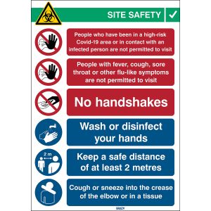 COVID-19 Reception Safety Sign