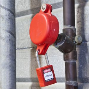 Standard Gate Valve Lockout - Red (X-Large)